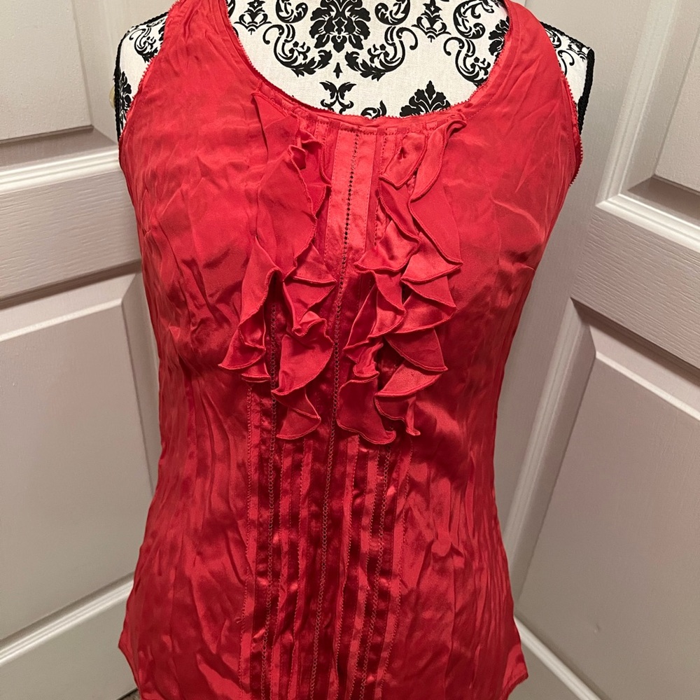 White House Black Market Silk Blouse - Picture 4 of 4